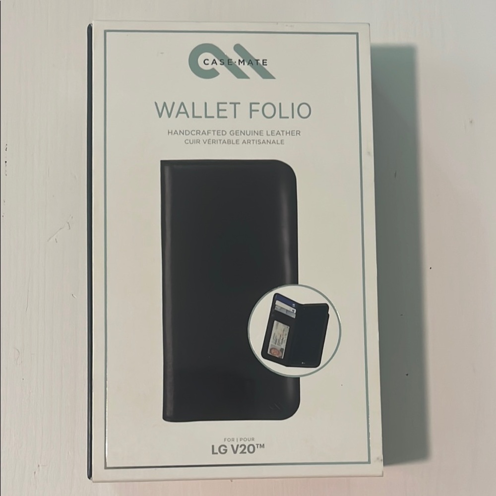Case-Mate Black Wallet Folio for LG V20